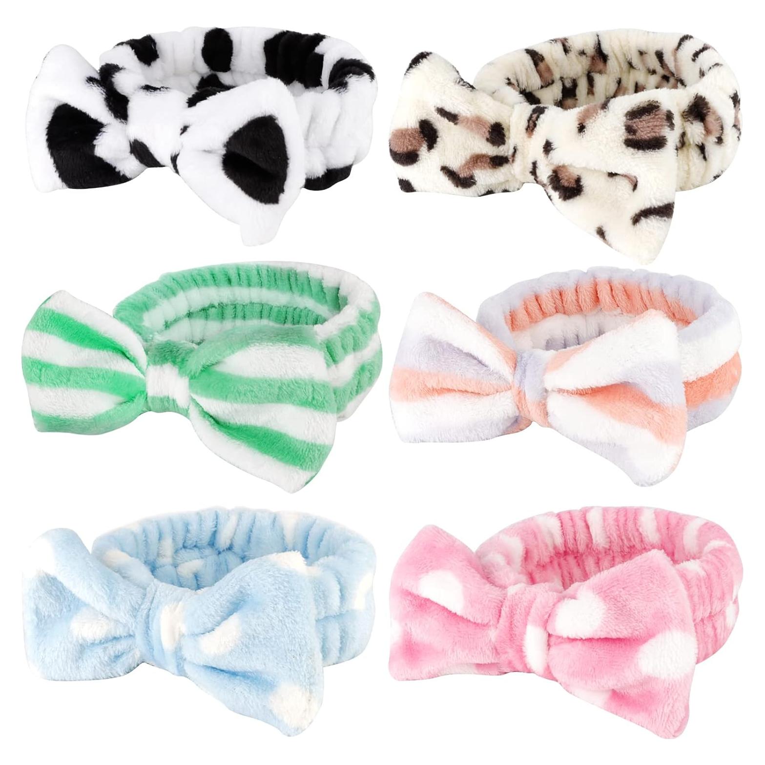 Diademas Antideslizantes AMCAMI - Paquete de 6 Lazos Microfibra