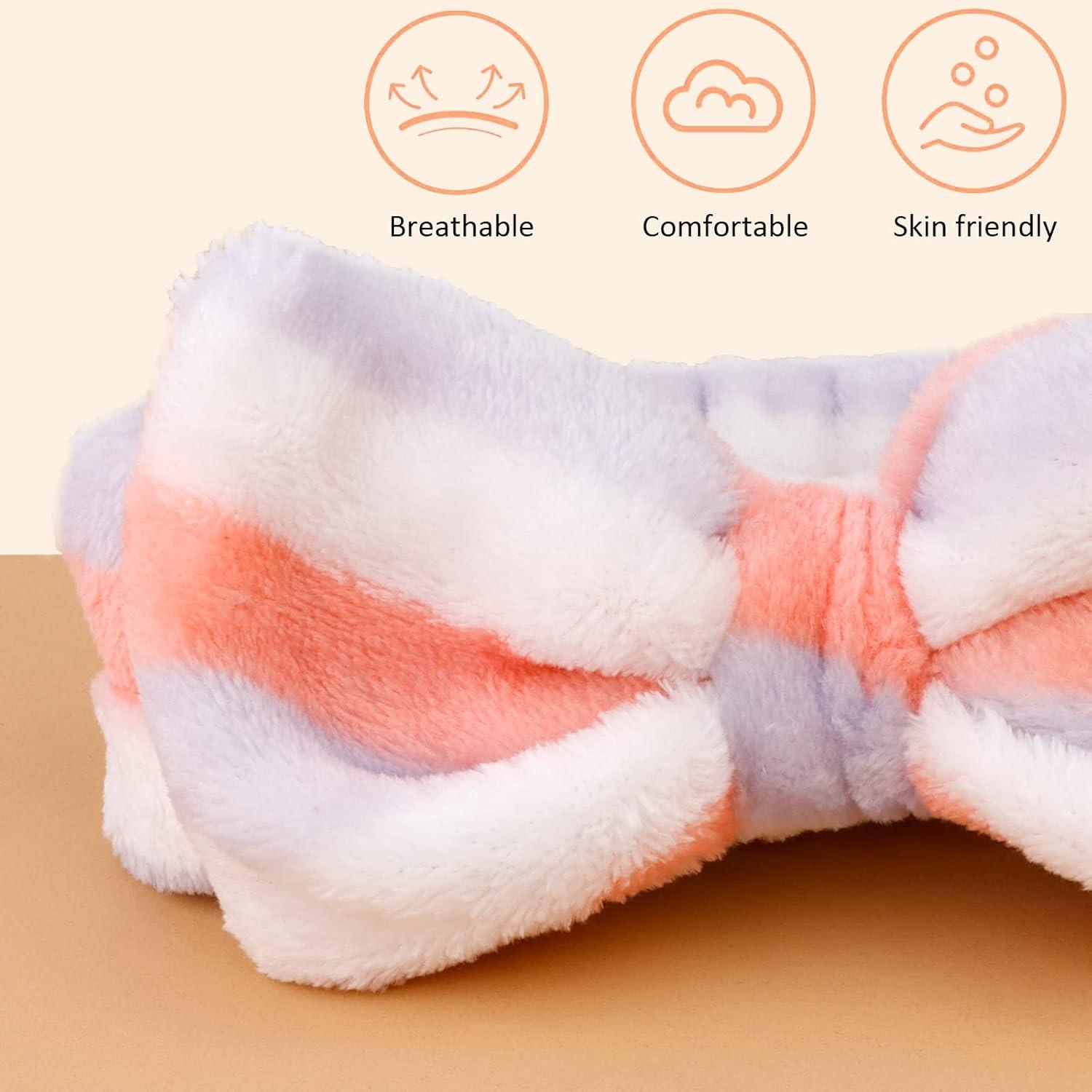 Diademas Antideslizantes AMCAMI - Paquete de 6 Lazos Microfibra