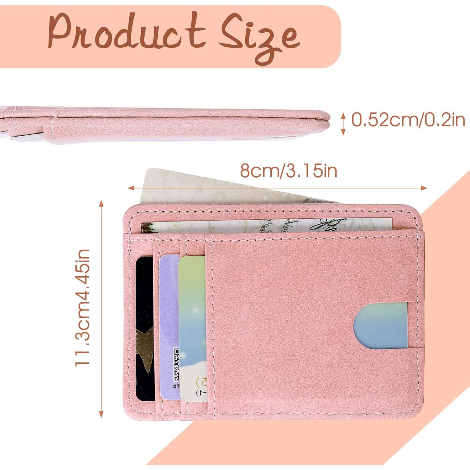 Estuche para Tarjetas de Crédito Giantree Rosa con Bloqueo RFID