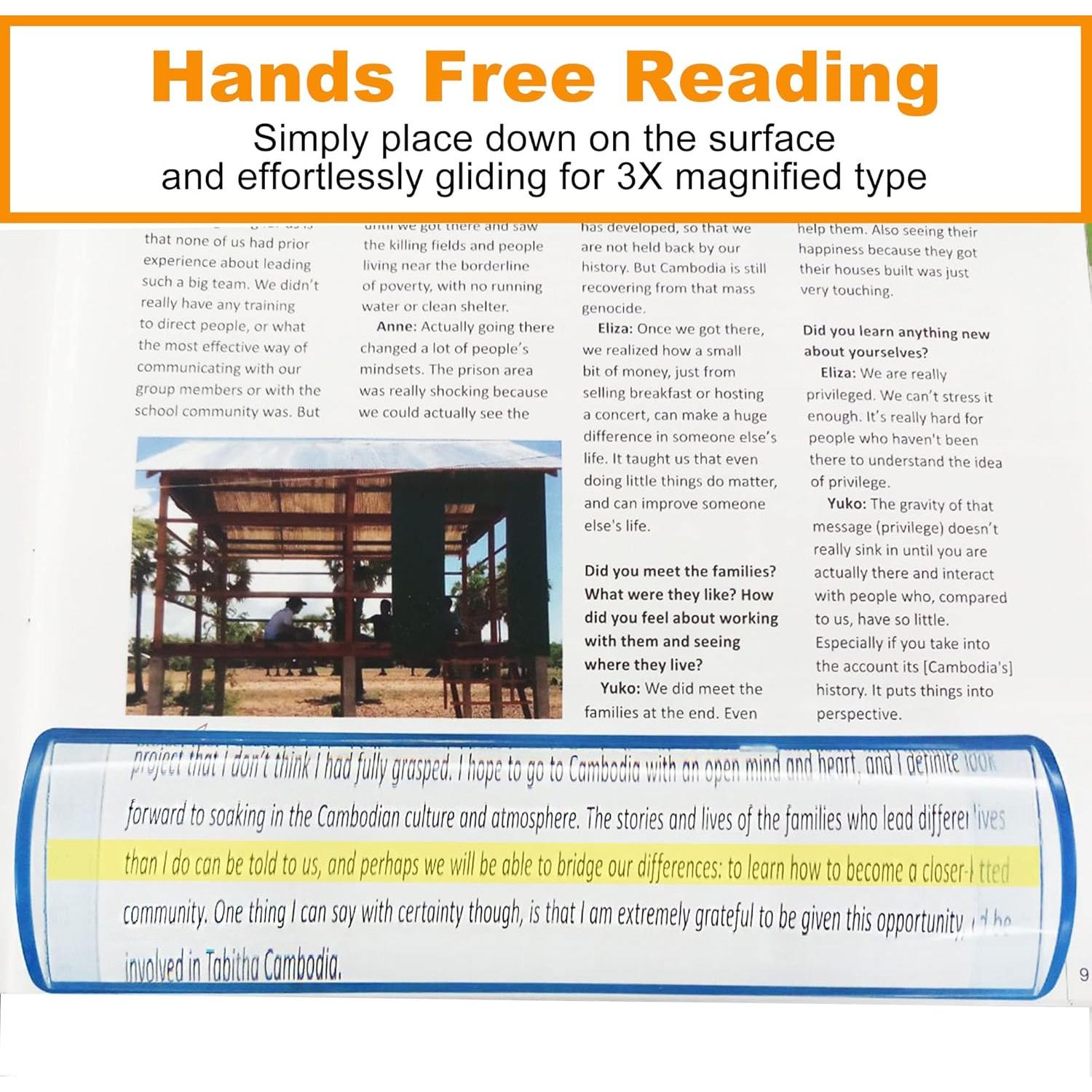 Lupa de Barra 3X MAGDEPO 15.24 cm para Baja Visión