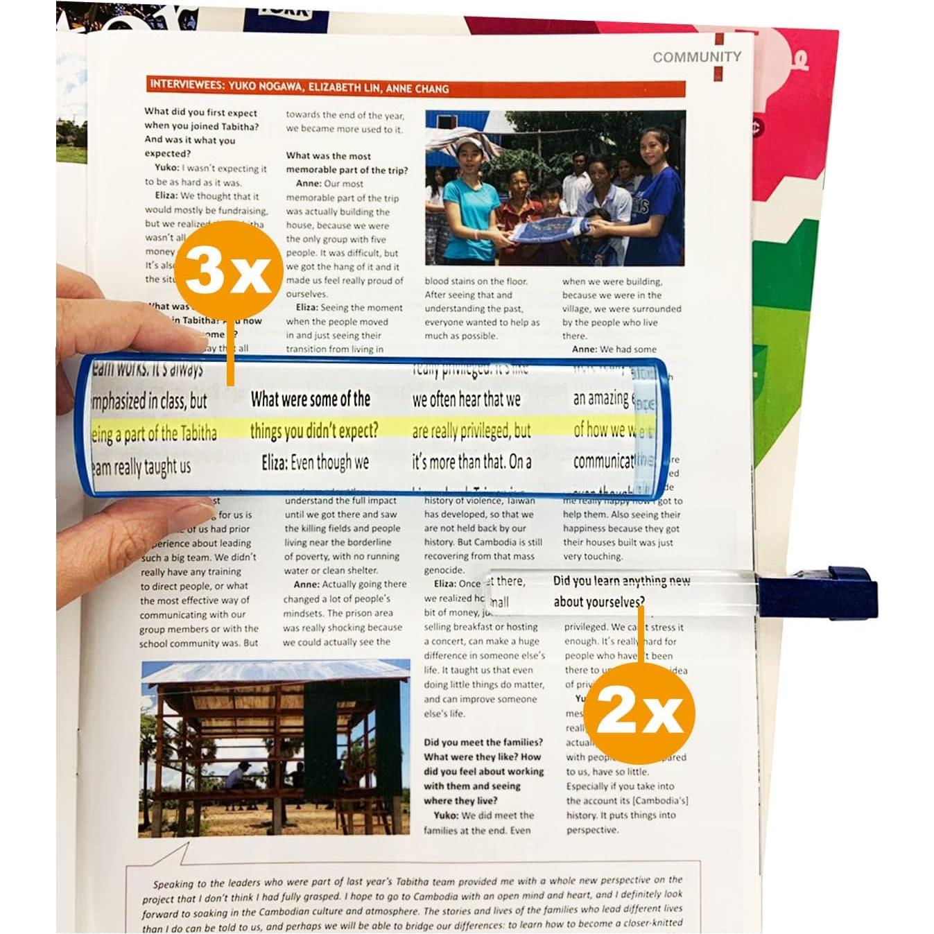 Lupa de Barra 3X MAGDEPO 15.24 cm para Baja Visión