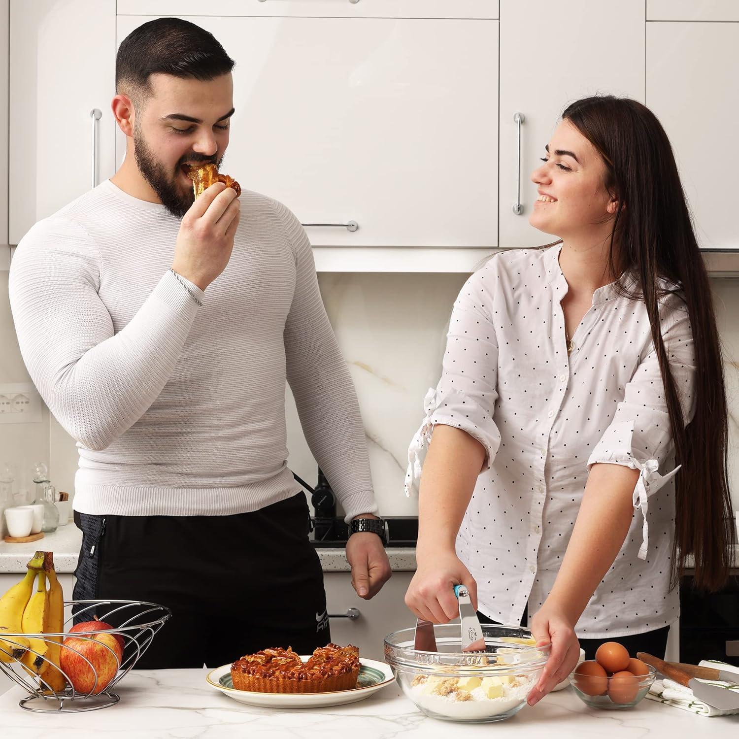 Cortador de Masa Zulay Kitchen - Acero Inoxidable 11.43 cm Azul