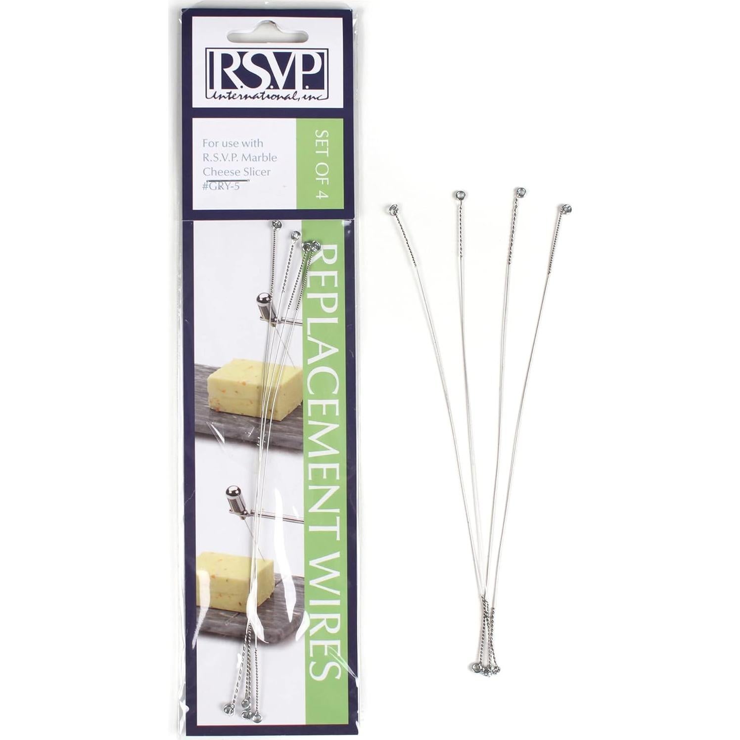 Cortador de Queso RSVP Internacional con Cables de Reemplazo Gris