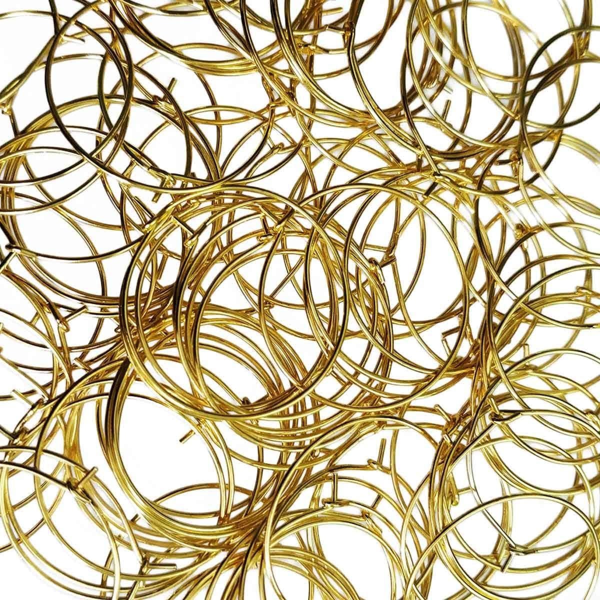 Anillos de encanto chapados en oro TTSAM para copas de vino - 100 piezas