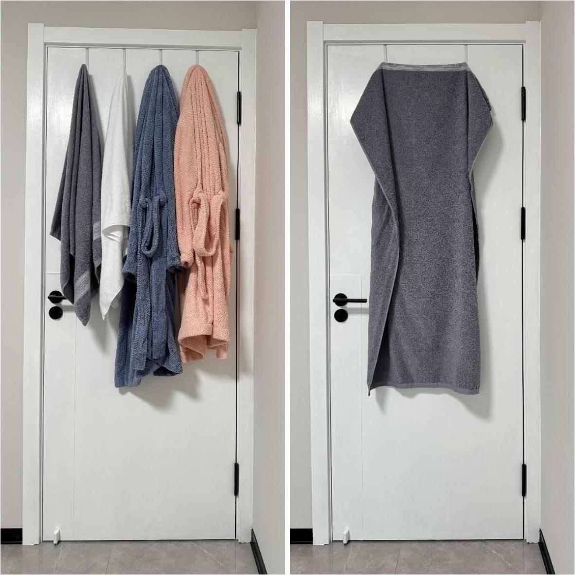 Ganchos sobre la puerta Mars-Rock 4Pcs 5.5" Acero Cromado