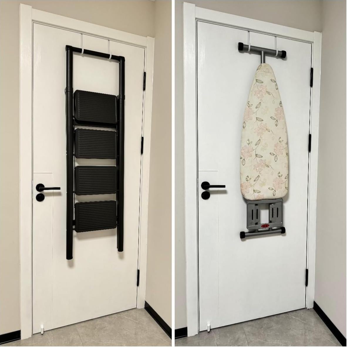 Ganchos sobre la puerta Mars-Rock 4Pcs 5.5" Acero Cromado