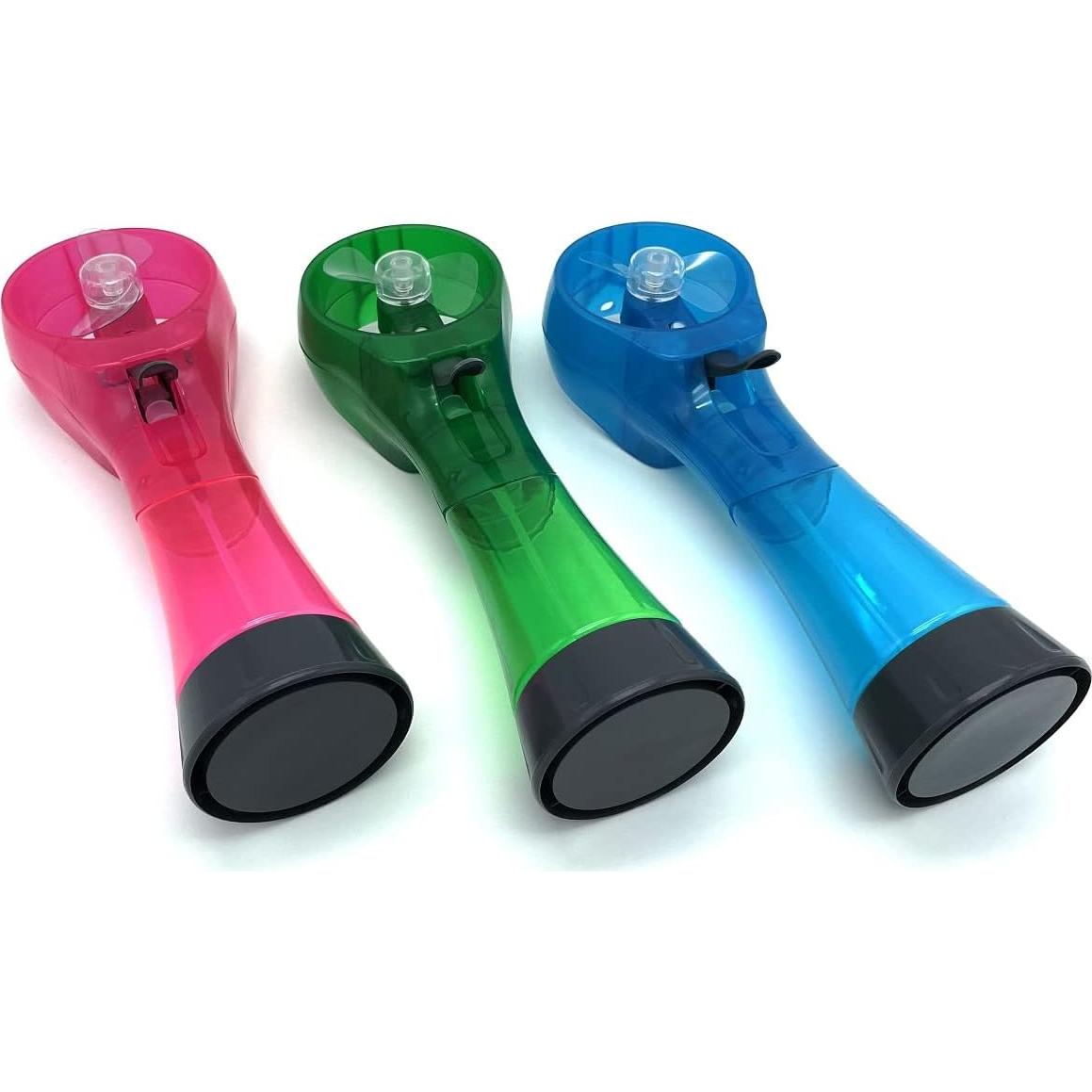 Ventilador Portátil de Mano BJPEY con Rociador - Azul, Verde, Rosa