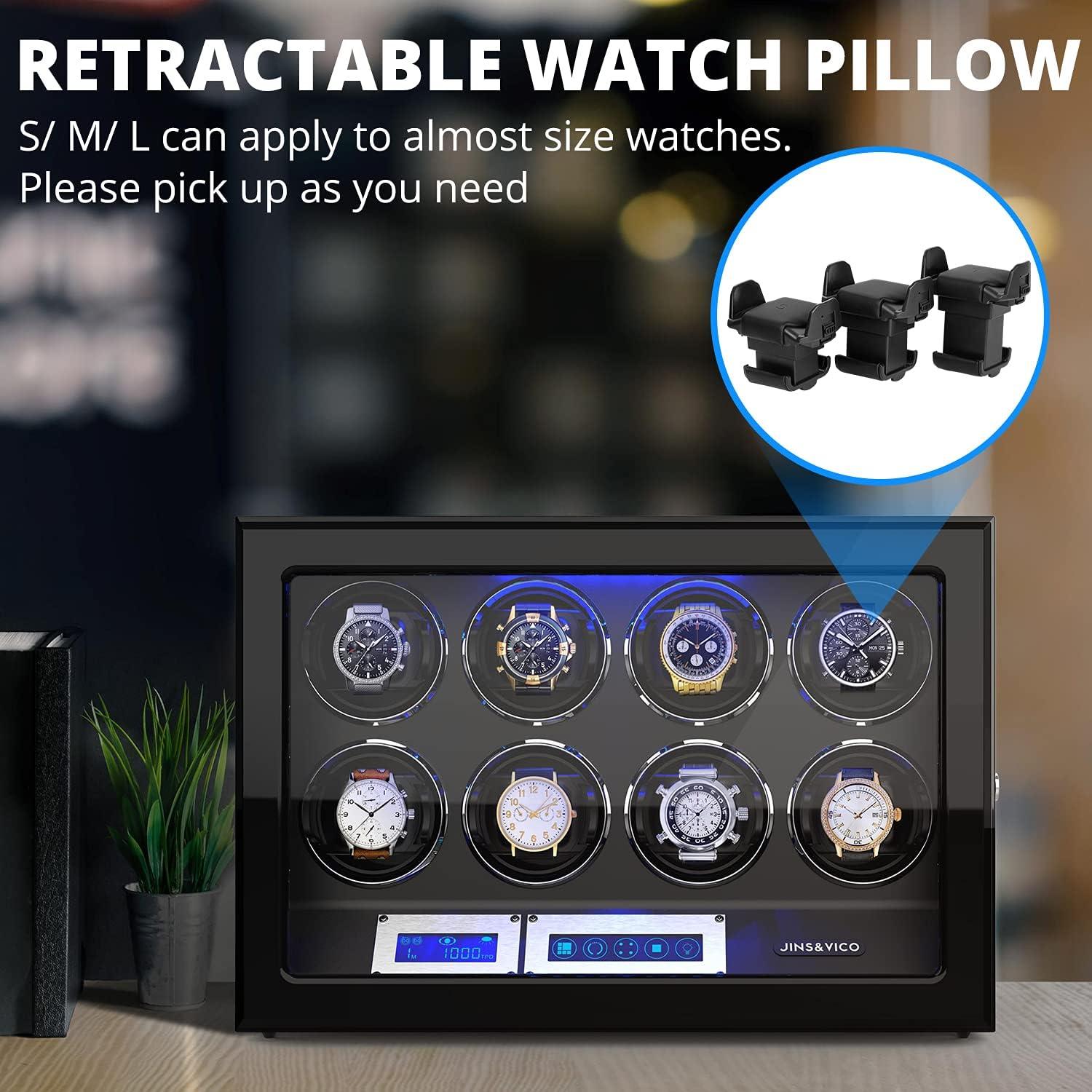 Almohadas Retráctiles para Reloj Winder JINS&VICO - Paquete de 2