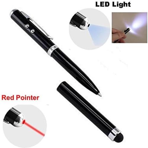 Bolígrafo Stylus 4-en-1 DuraForcity Negro con Linterna LED