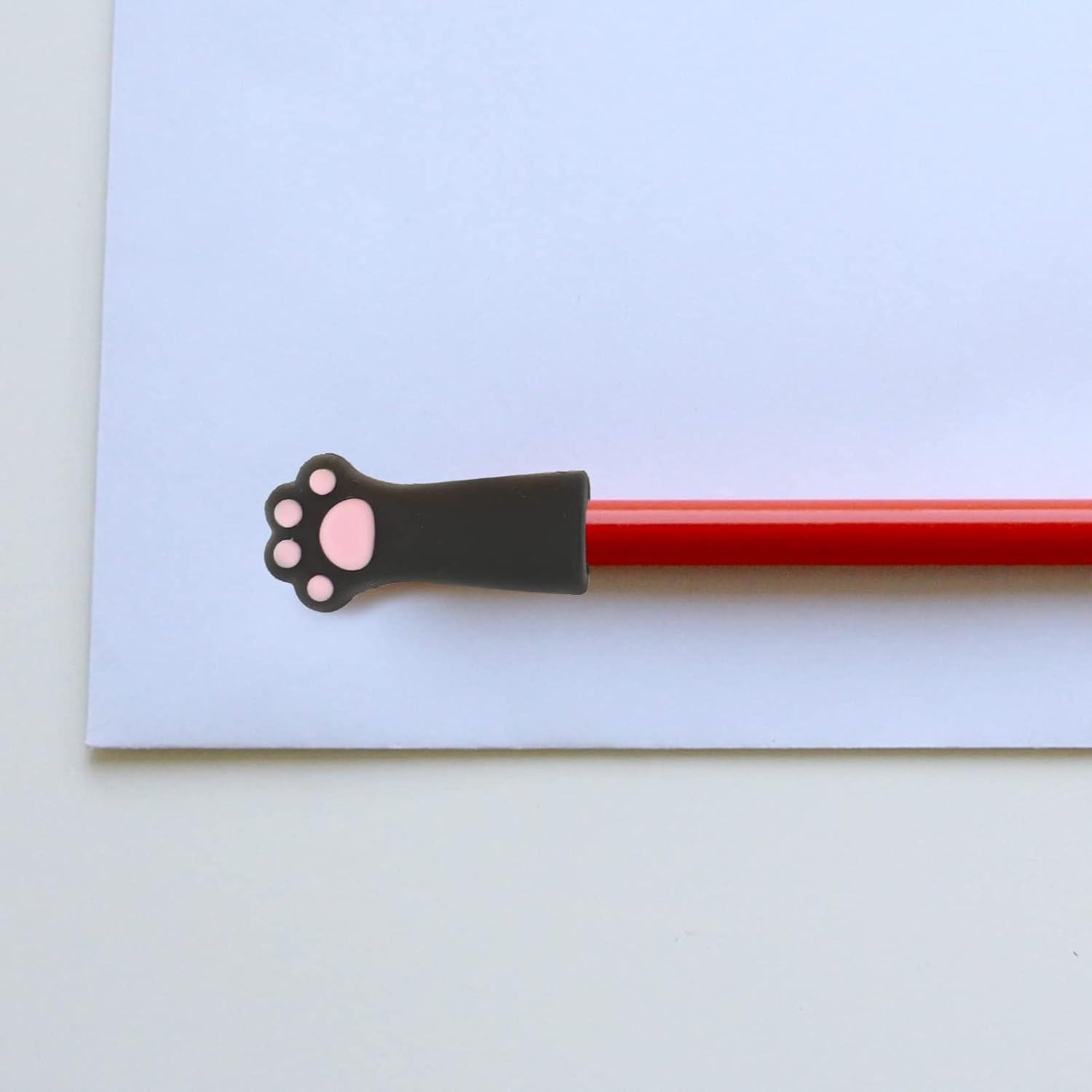 12 Fundas de Lápiz de Silicona NUOBESTY - Diseño de Garra de Gato