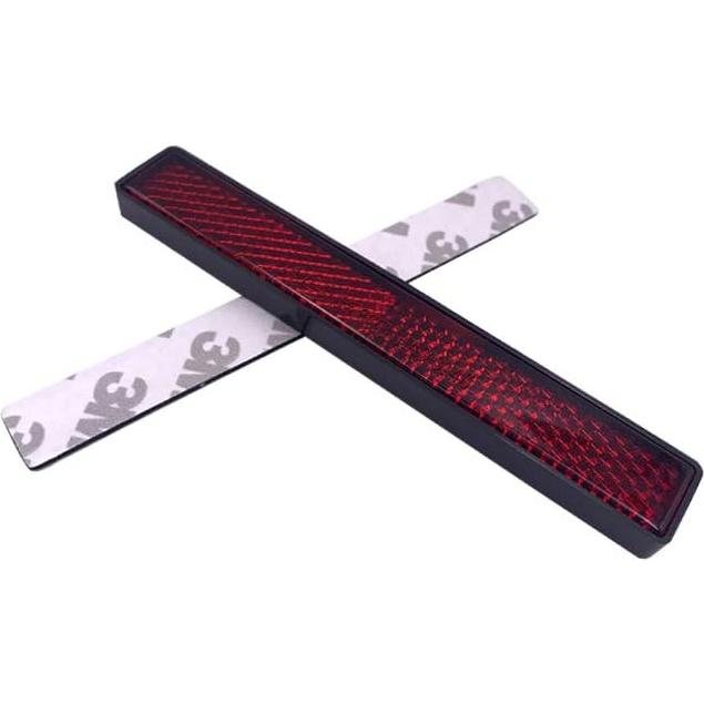 Reflectores Adhesivos de Seguridad 3M Rojo 10.16x1.78 cm - 2 PCS