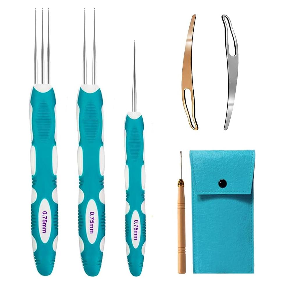 Ganchos de Crochet Yarniss para Dreadlocks 0.75mm con Mango Ergonómico