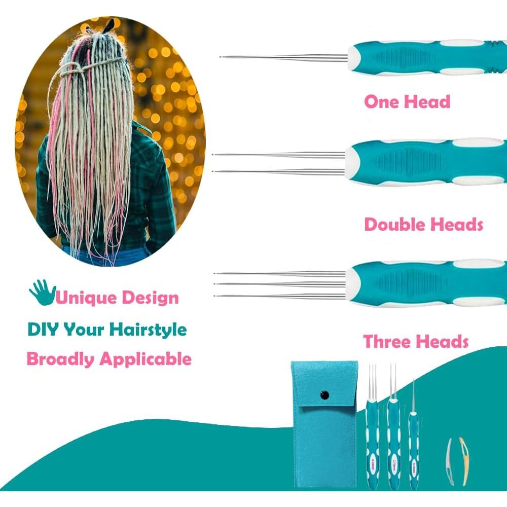 Ganchos de Crochet Yarniss para Dreadlocks 0.75mm con Mango Ergonómico