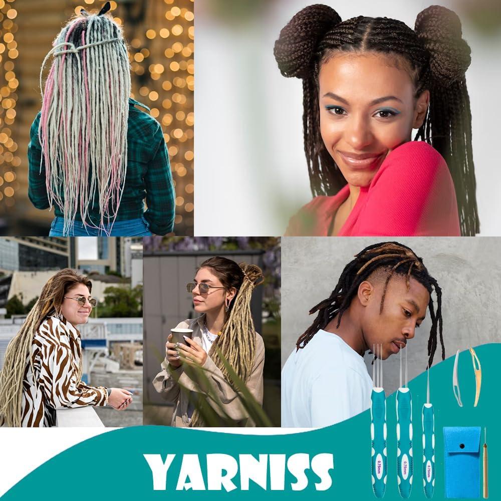 Ganchos de Crochet Yarniss para Dreadlocks 0.75mm con Mango Ergonómico