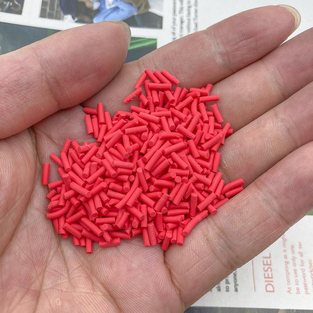 Mulutoo 100g Chispas de Resina para Manualidades y Uñas - Rojo Grande