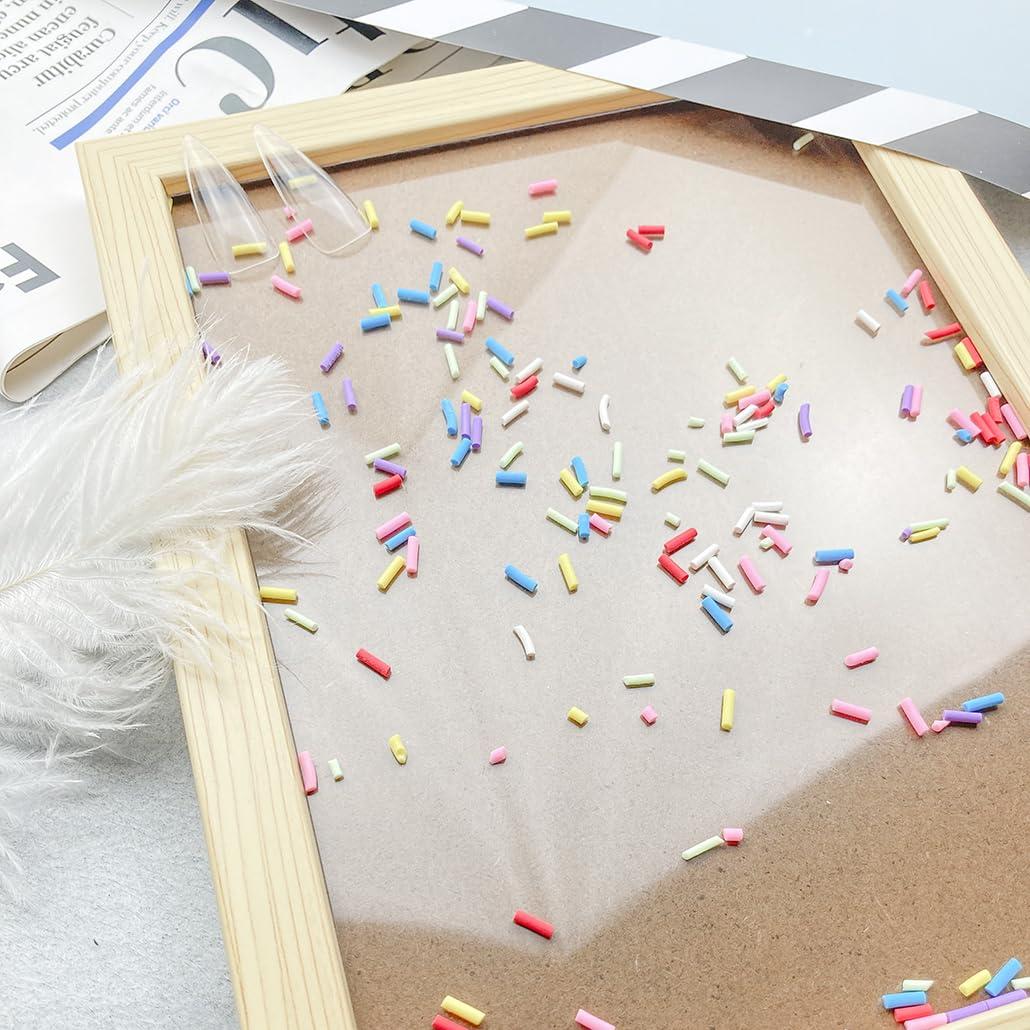 Mulutoo 100g Chispas de Resina para Manualidades y Uñas - Rojo Grande