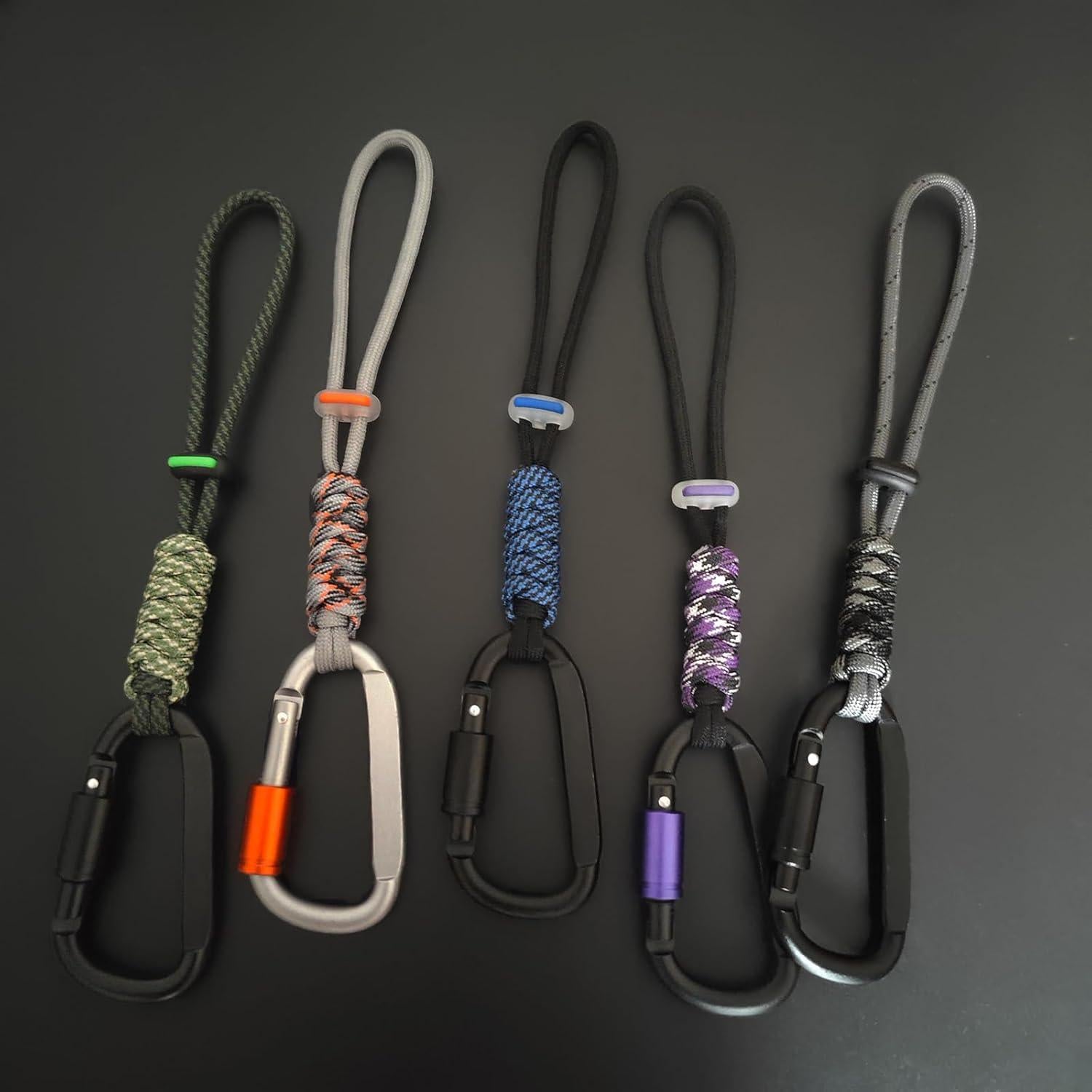 Clip Carabiner Paracord Jaymokes D Azul 7.62cm - Multiusos
