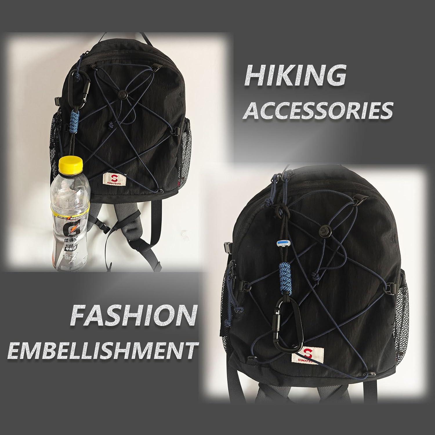 Clip Carabiner Paracord Jaymokes D Azul 7.62cm - Multiusos