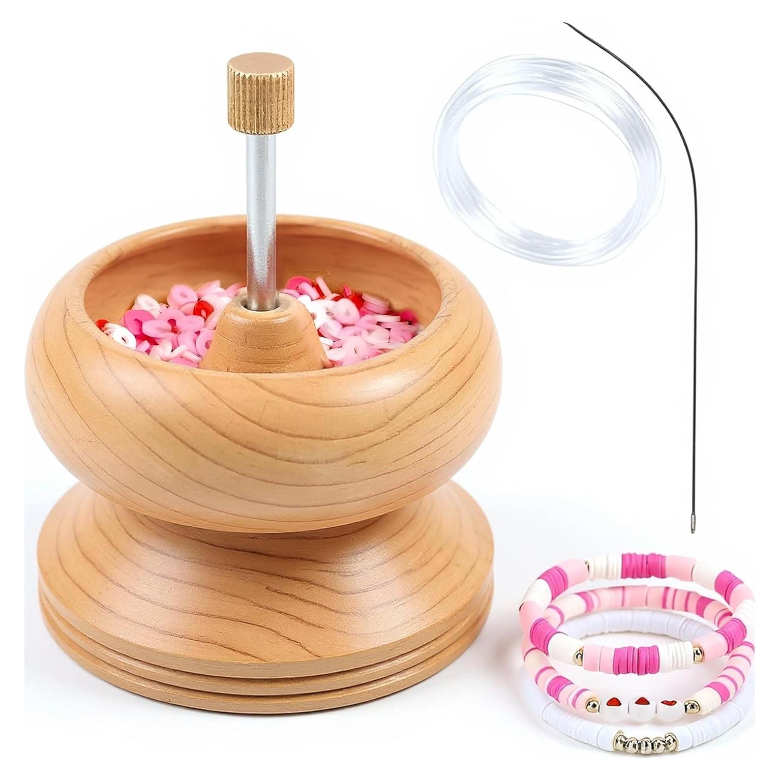 Spinner de Cuentas de Madera de Pino SHOP LC - Kit DIY Joyas