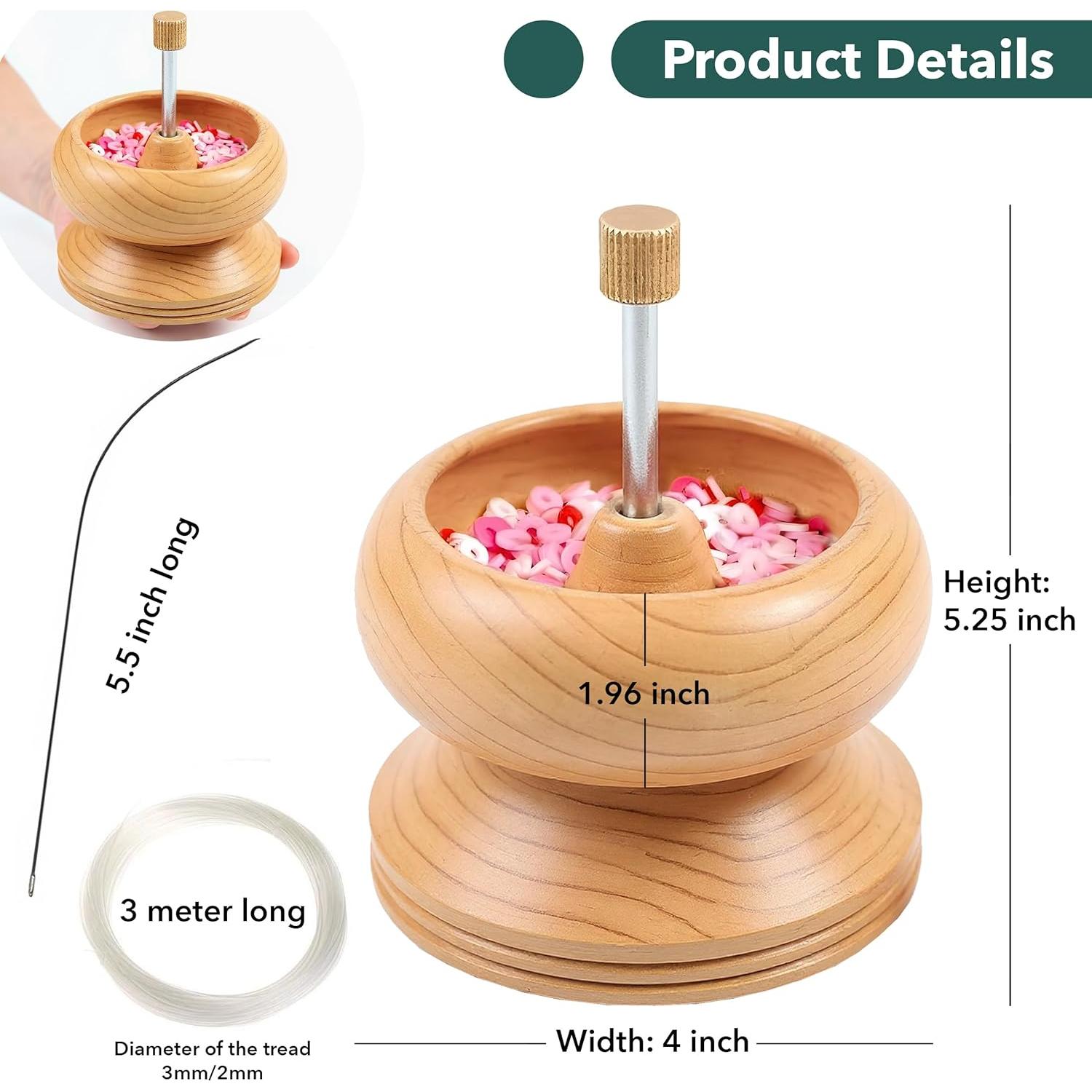 Spinner de Cuentas de Madera de Pino SHOP LC - Kit DIY Joyas
