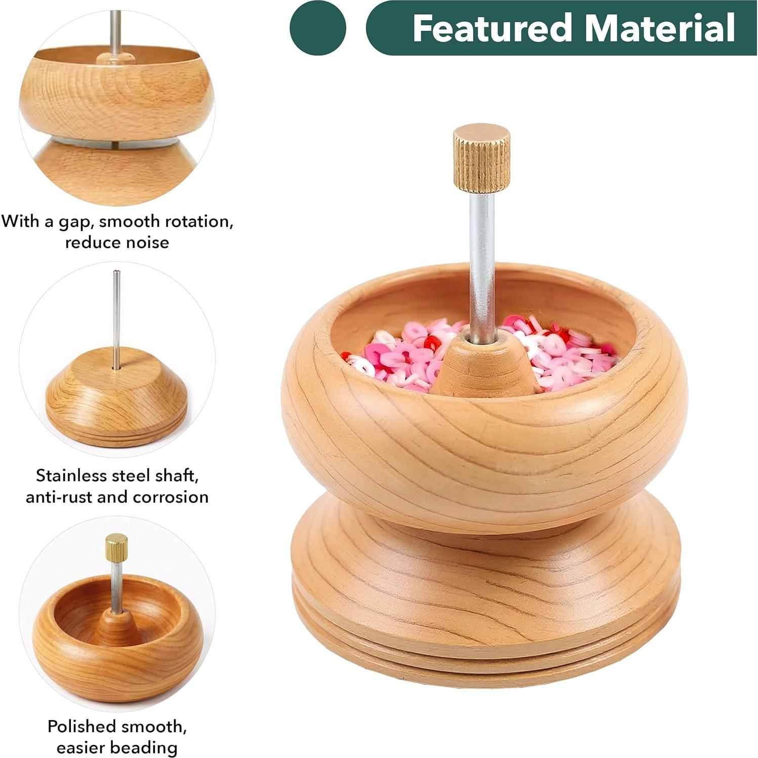 Spinner de Cuentas de Madera de Pino SHOP LC - Kit DIY Joyas