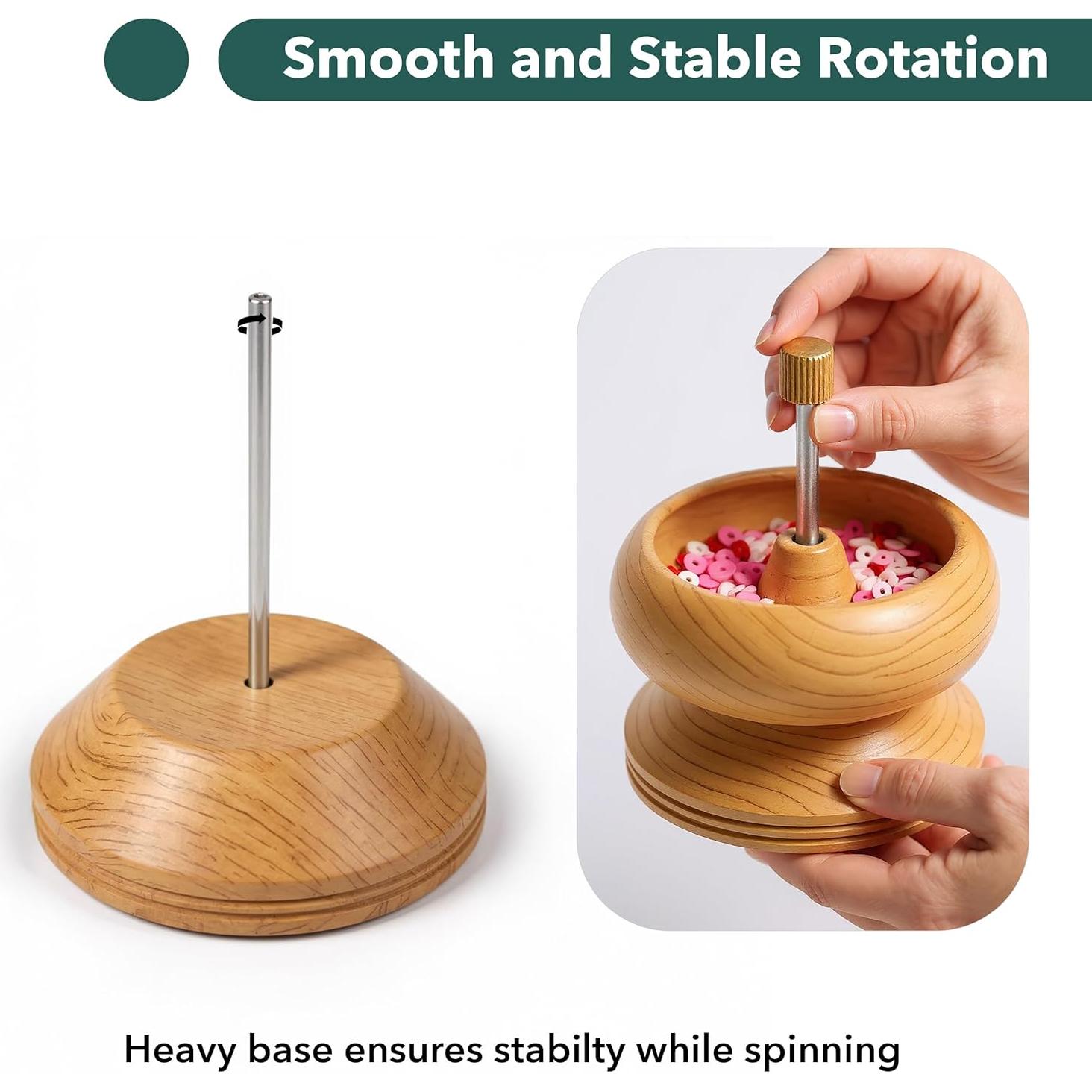 Spinner de Cuentas de Madera de Pino SHOP LC - Kit DIY Joyas