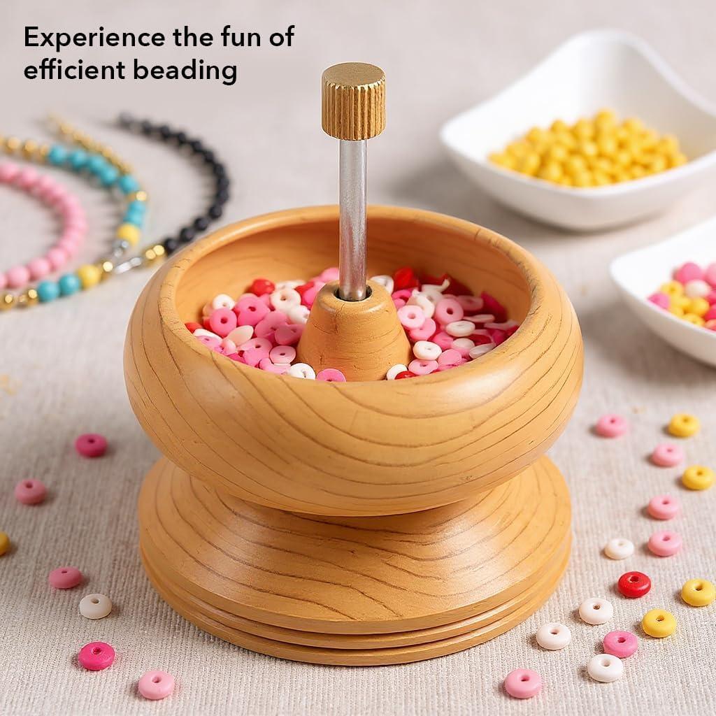 Spinner de Cuentas de Madera de Pino SHOP LC - Kit DIY Joyas