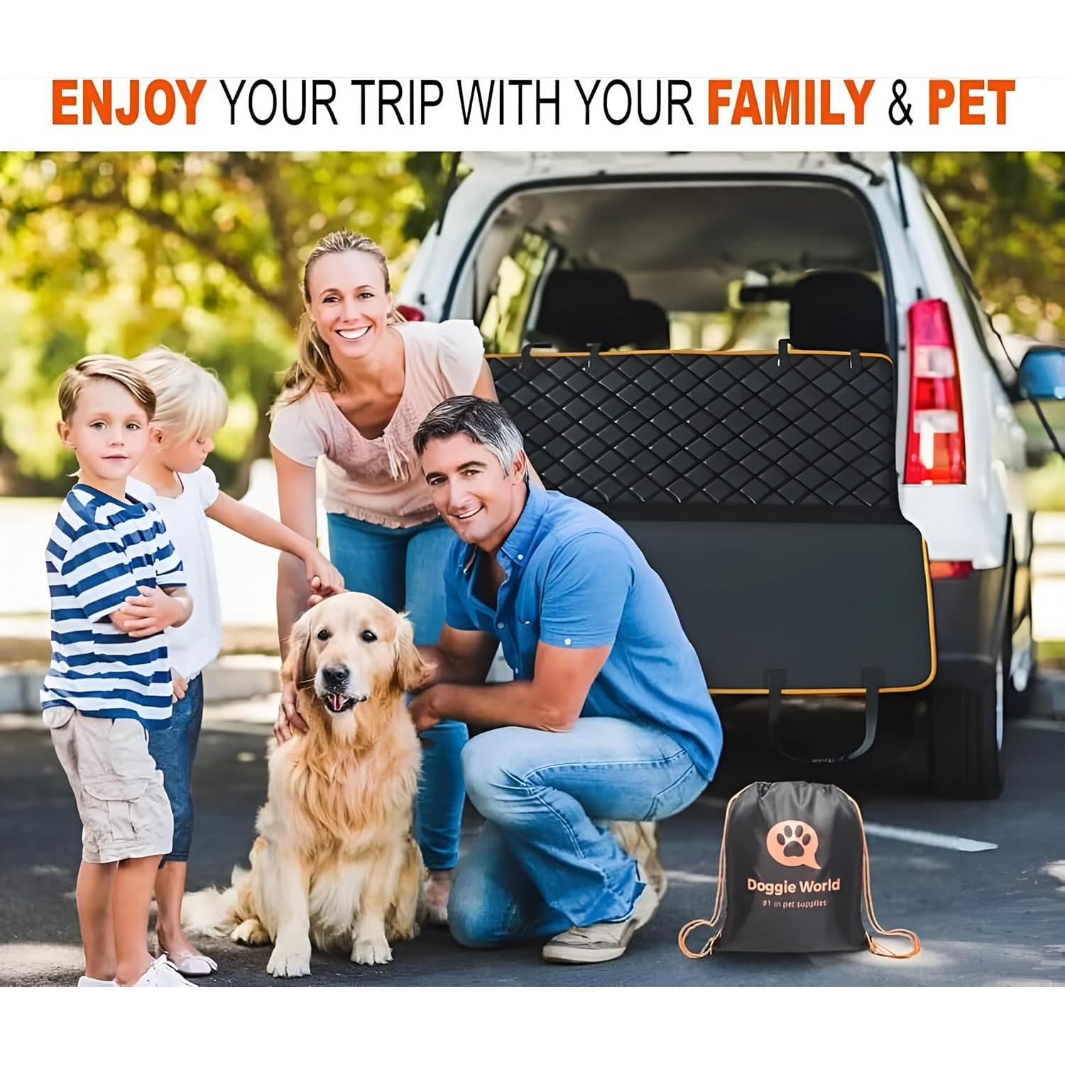 Funda de Asiento para Perro ElitePet - Impermeable y Antideslizante