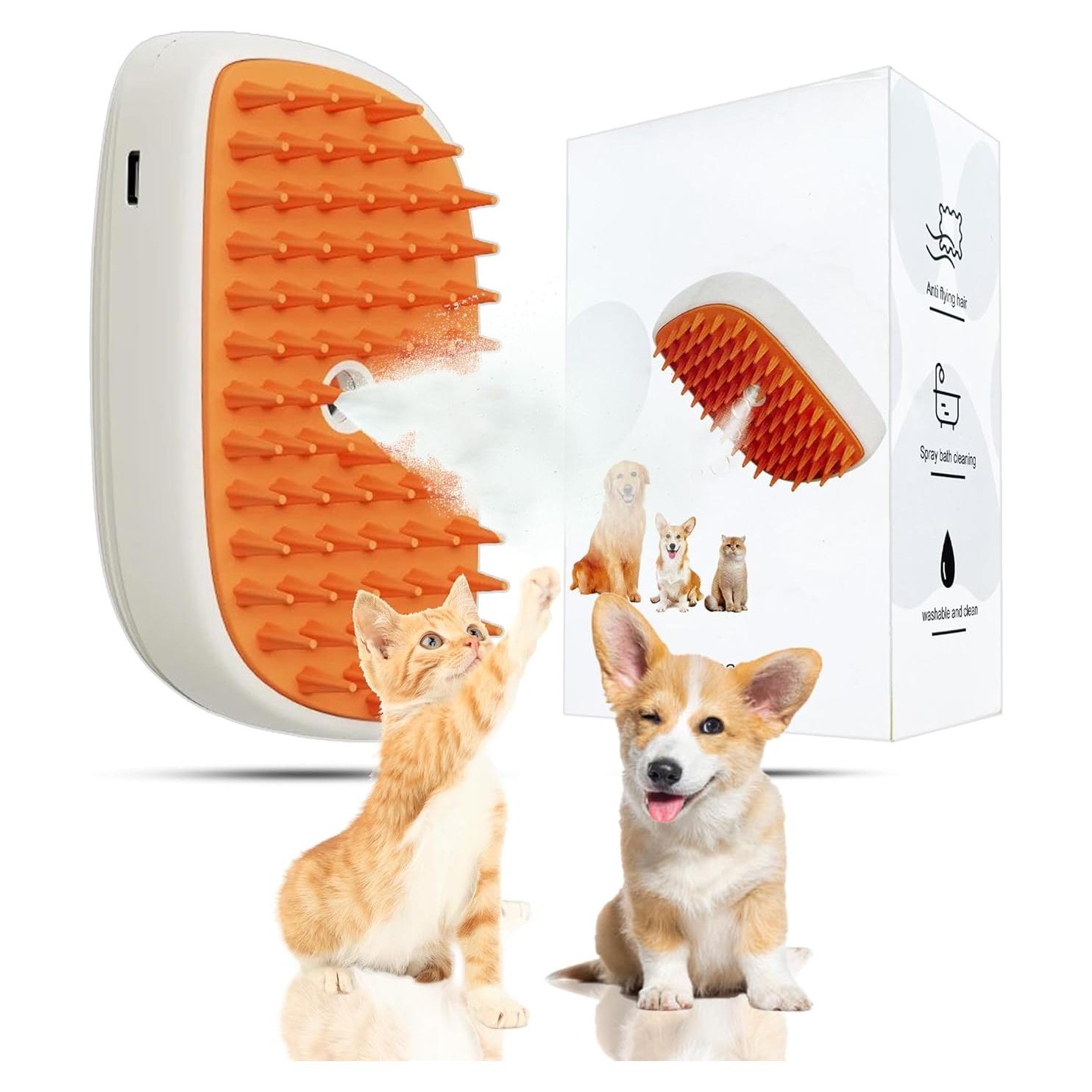 Cepillo de Vapor para Mascotas Wikiazon - Acicalamiento Eficaz