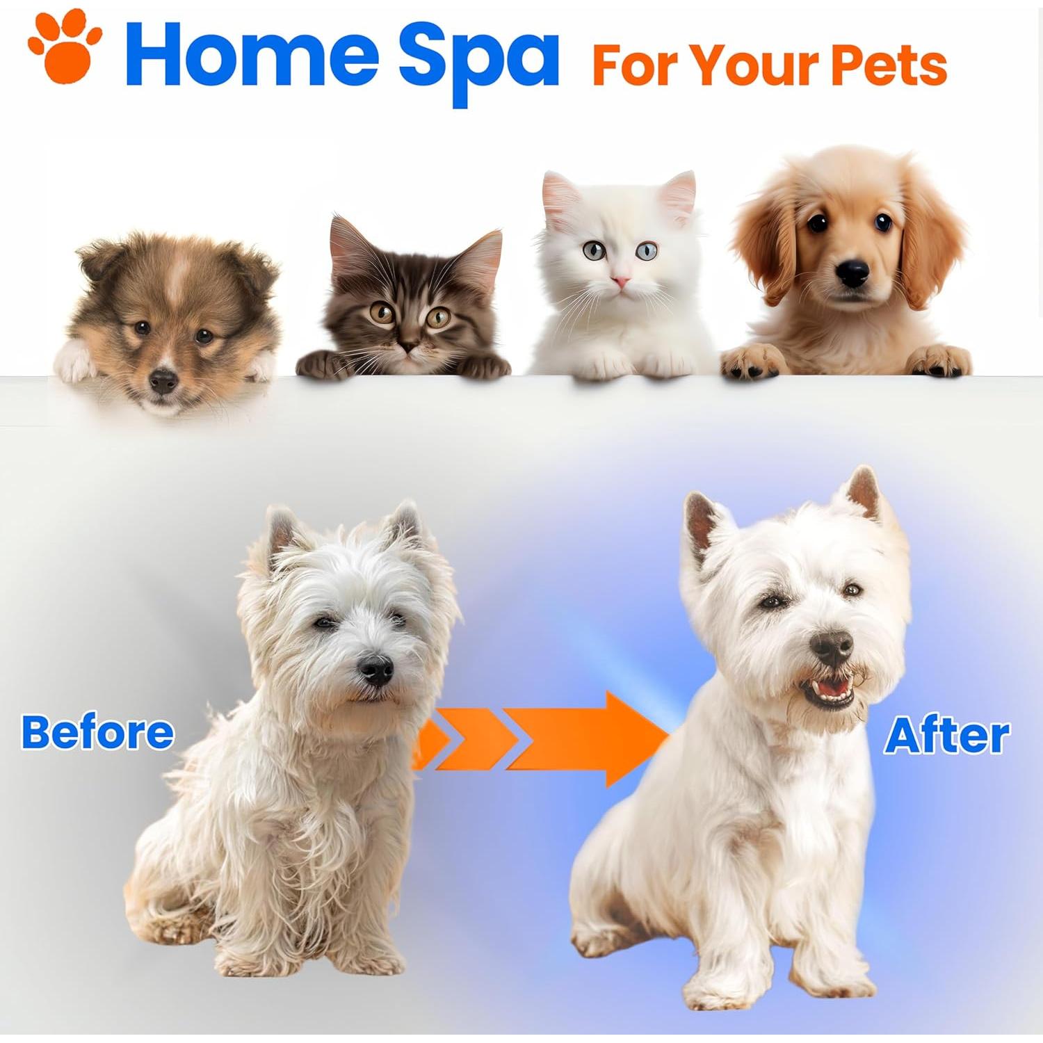 Cepillo de Vapor para Mascotas Wikiazon - Acicalamiento Eficaz