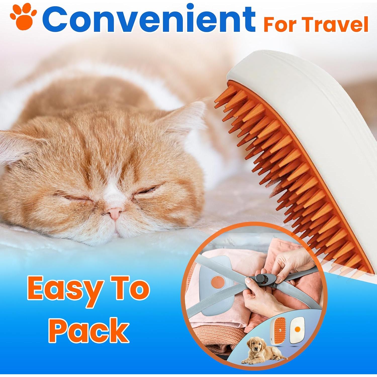 Cepillo de Vapor para Mascotas Wikiazon - Acicalamiento Eficaz