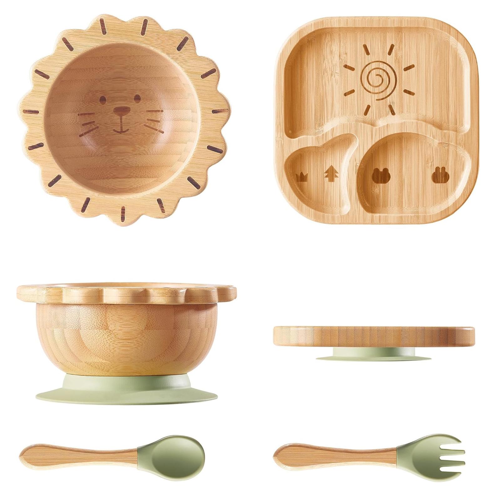 Set de Alimentación para Bebé BABY REMEMBER - 4 Piezas Verde