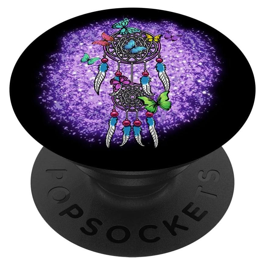 Atrapa Sueños Mariposas PopSockets Intercambiable Negro
