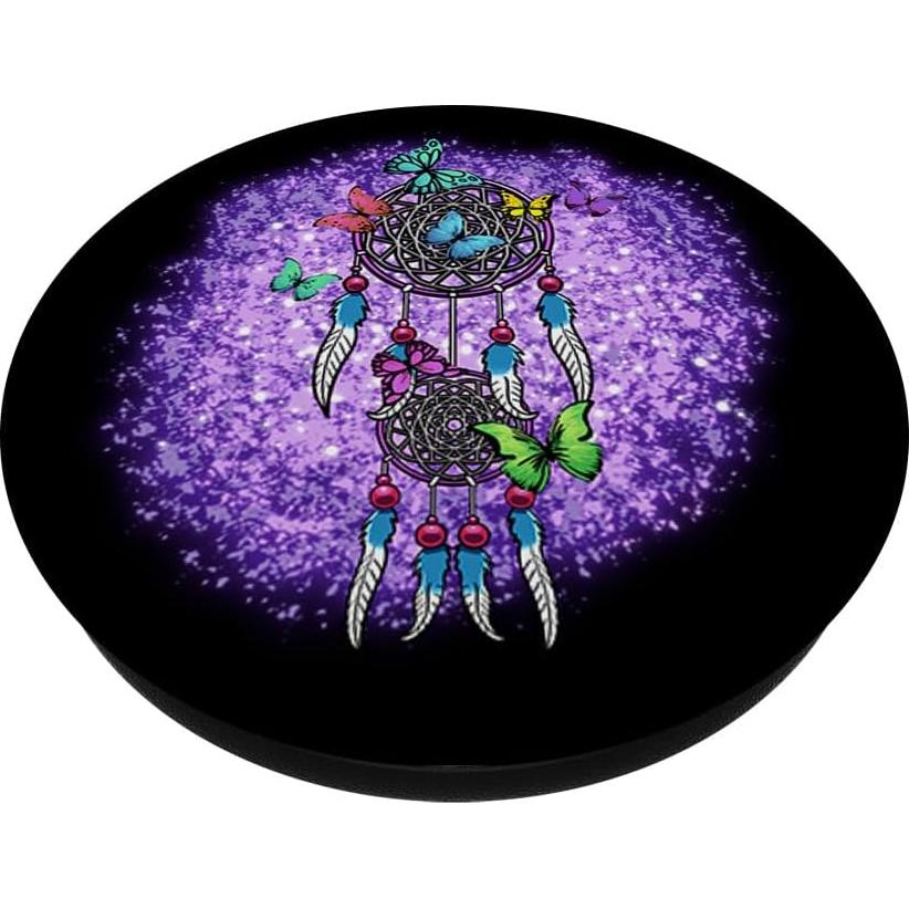 Atrapa Sueños Mariposas PopSockets Intercambiable Negro