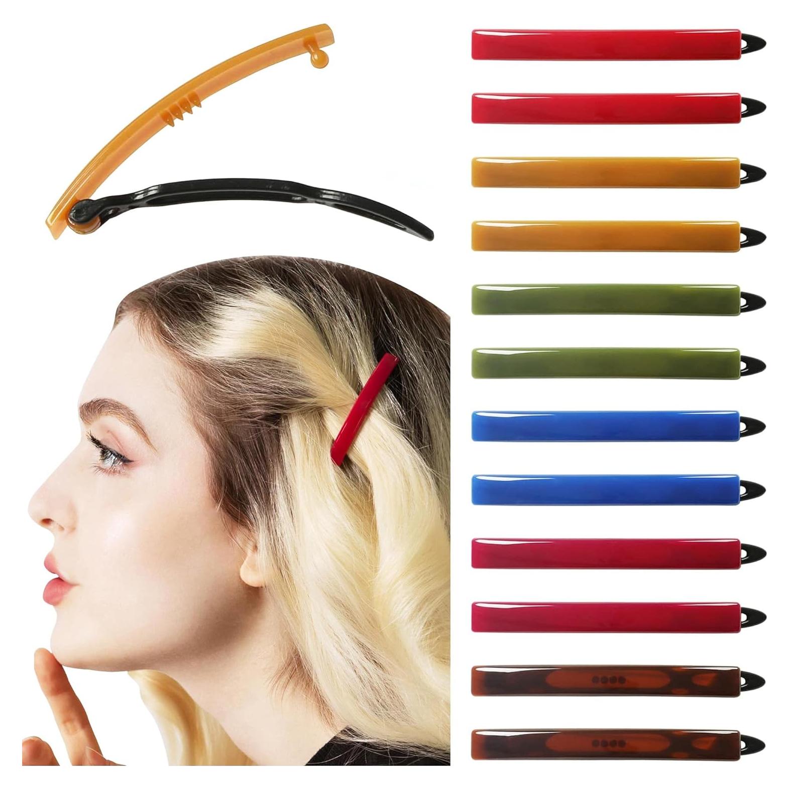 Juego de 12 pinzas para el cabello Aurora Pin - Sin metal, antideslizantes
