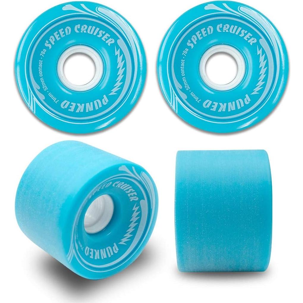 Conjunto Ruedas 71mm + Ejes Aluminio 180mm Yocaher Azul Bebé