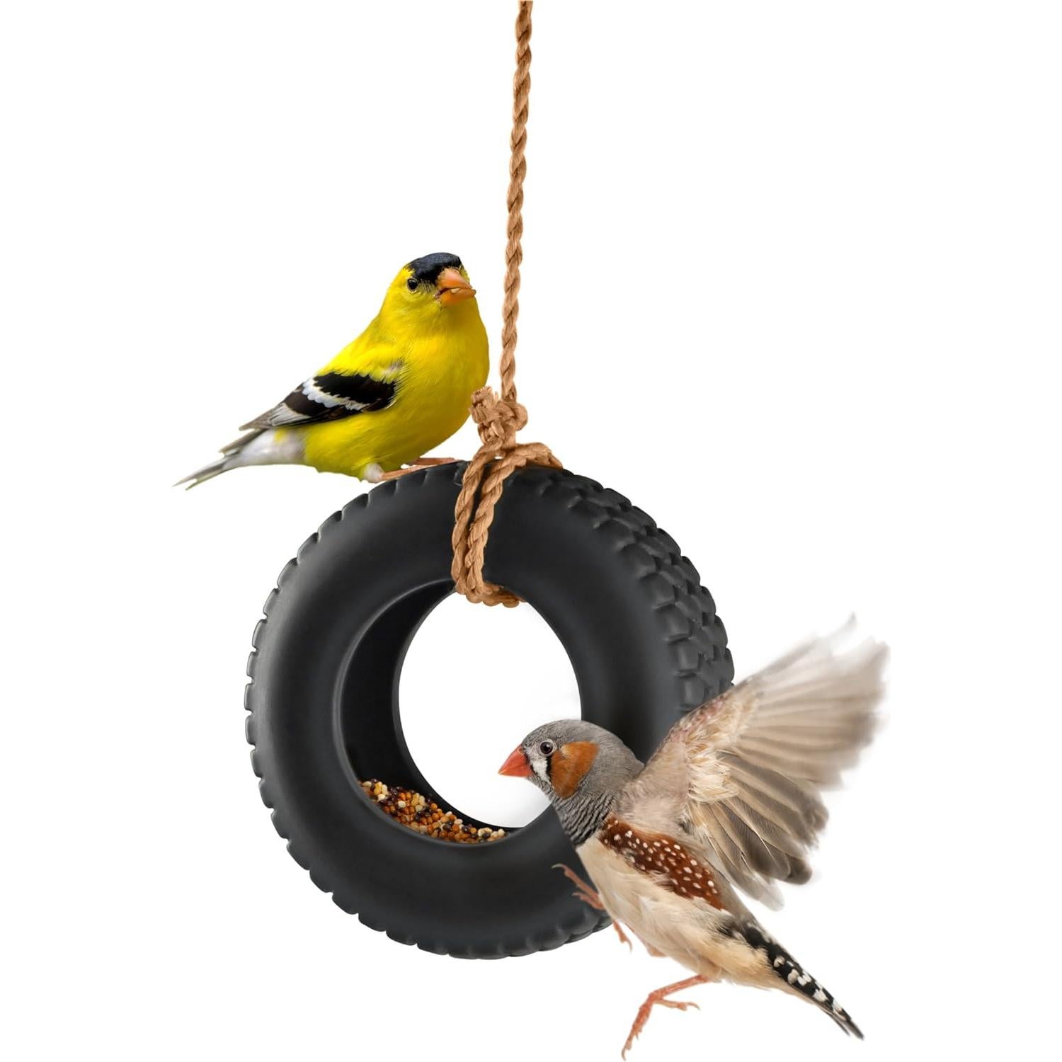 Alimentador de Aves Columpio Neumático Genuine Fred 15 cm