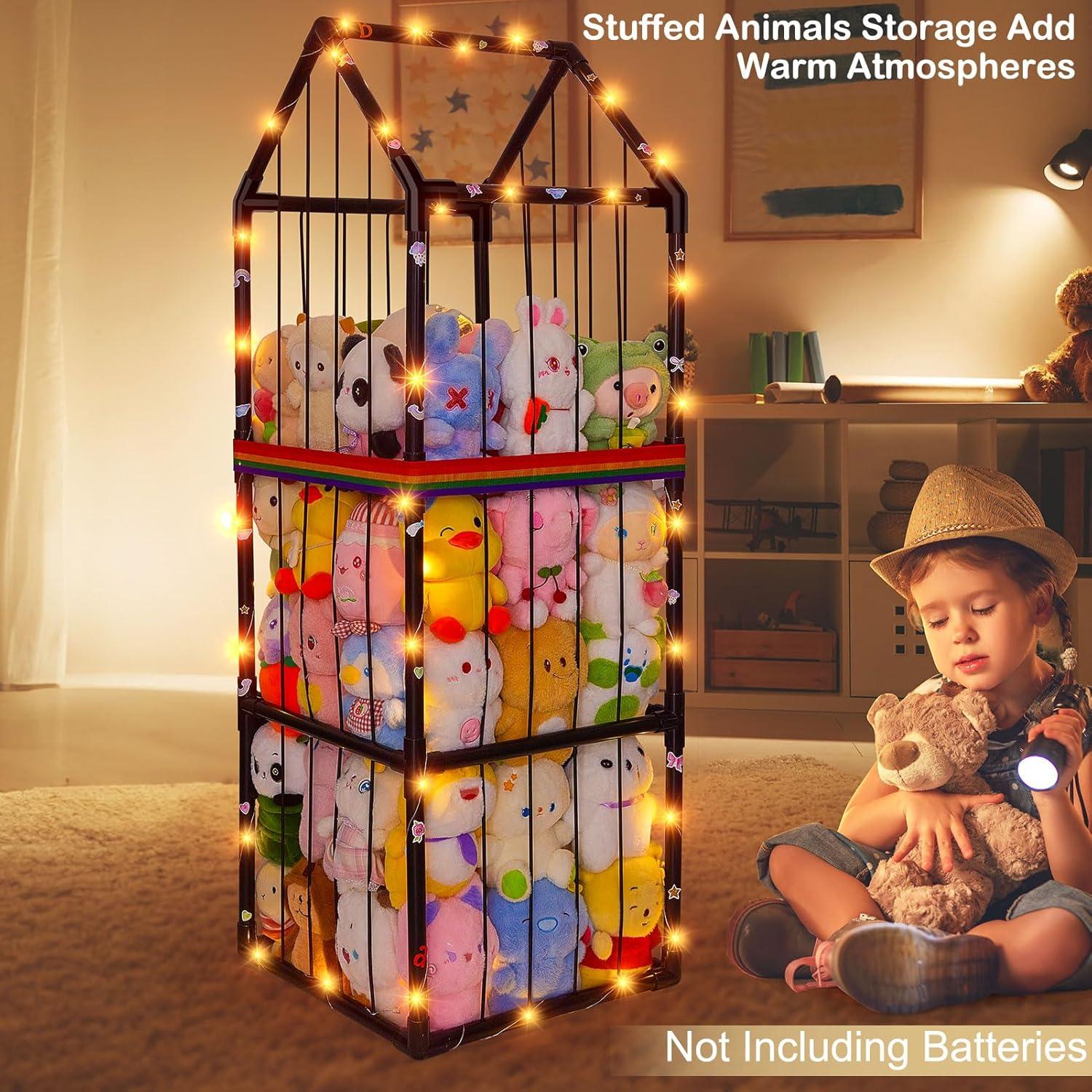 Organizador de Juguetes Castillo Unicornio 3 Niveles PVC Negro