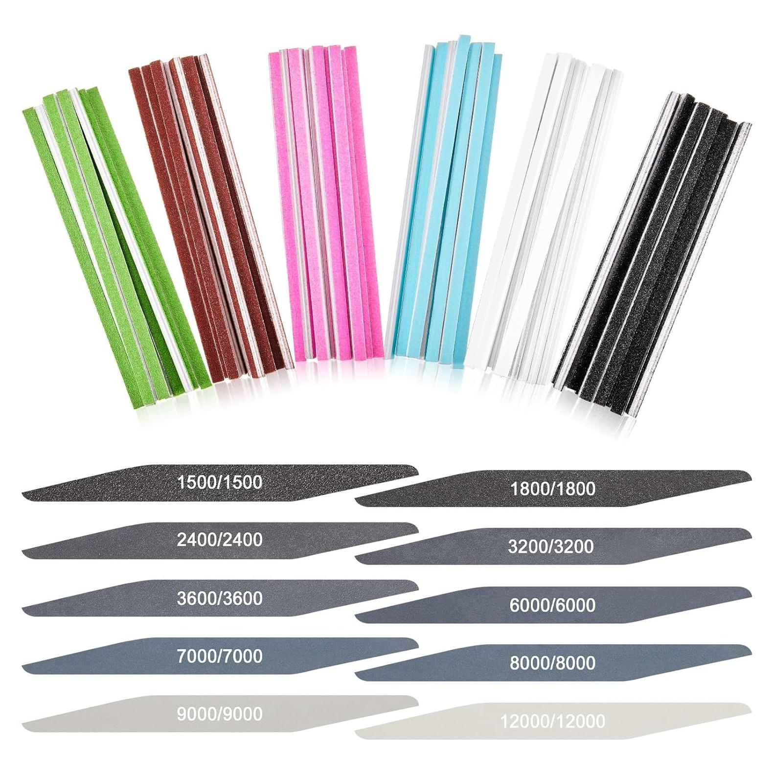 Palitos de Lijado Honoson 70 Pcs Doble Ángulo Grano Alto