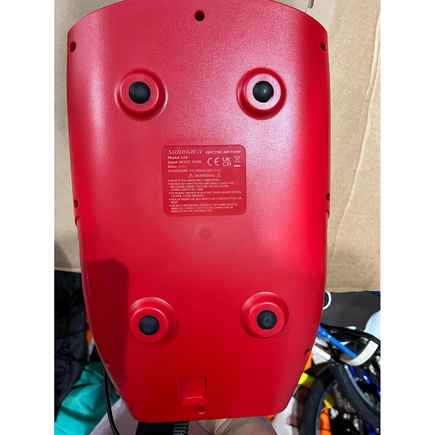 Bomba Eléctrica Swonder S20 para Paddle Board 20 PSI