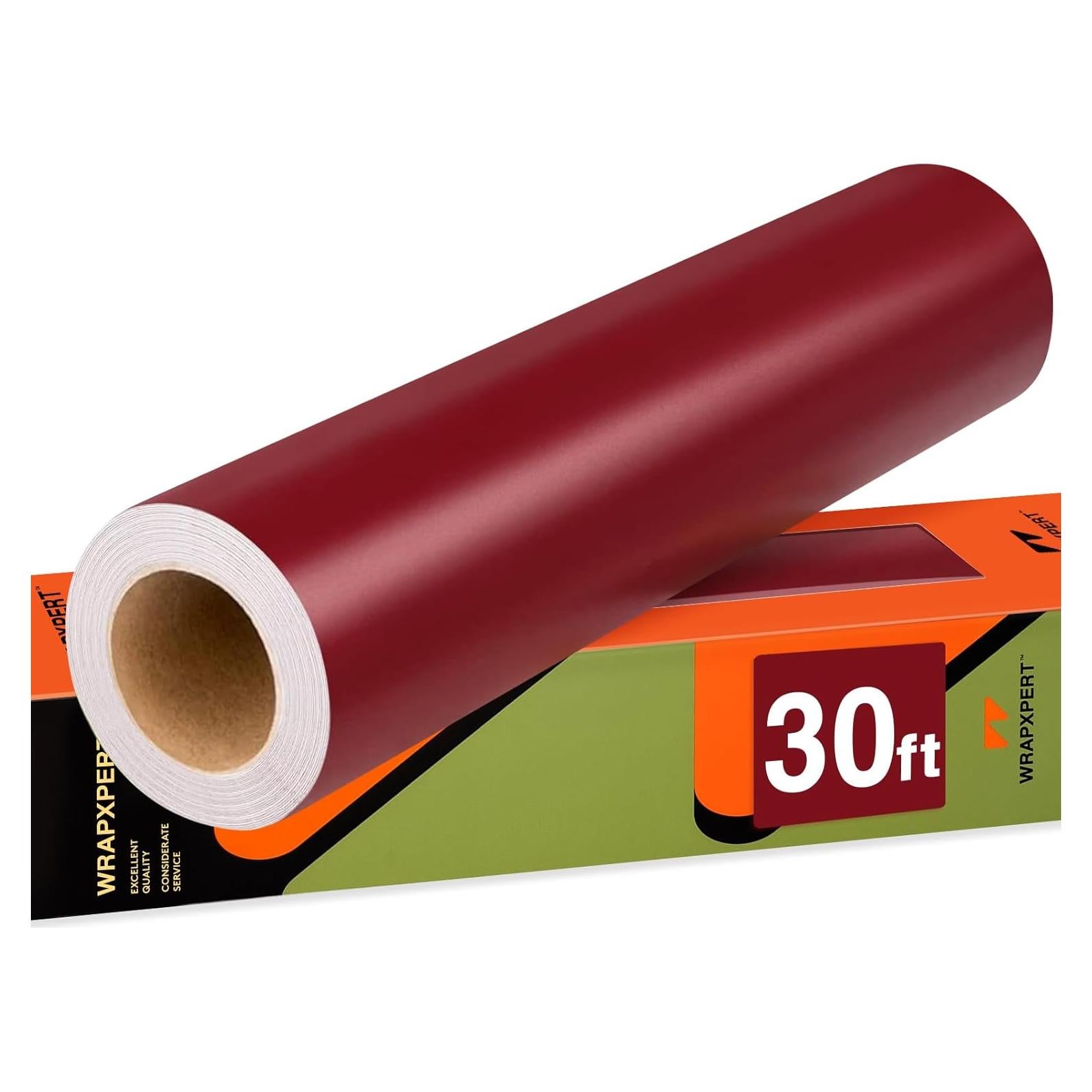 Vinilo Permanente Burdeos WRAPXPERT 30ft x 0.3m Mate