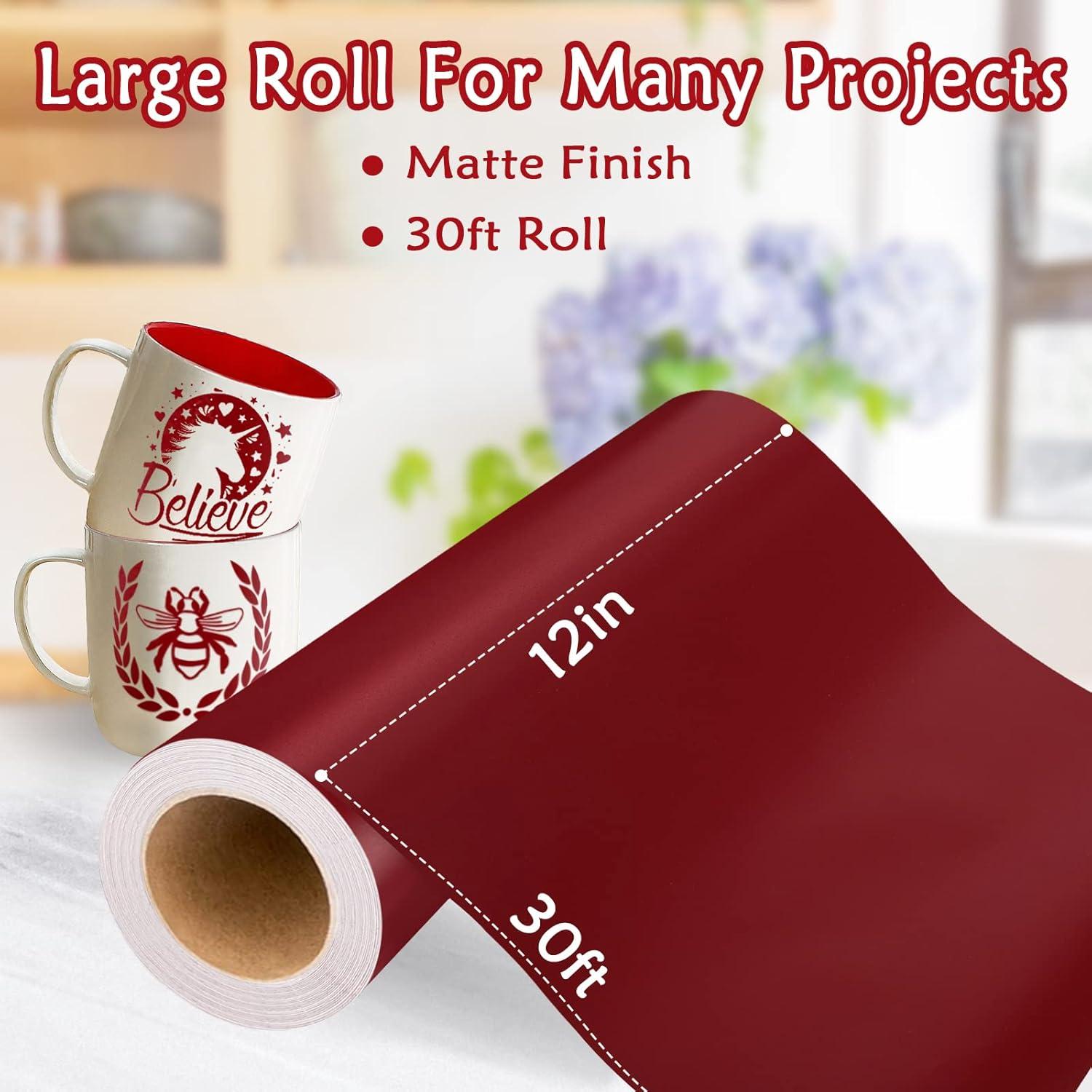 Vinilo Permanente Burdeos WRAPXPERT 30ft x 0.3m Mate