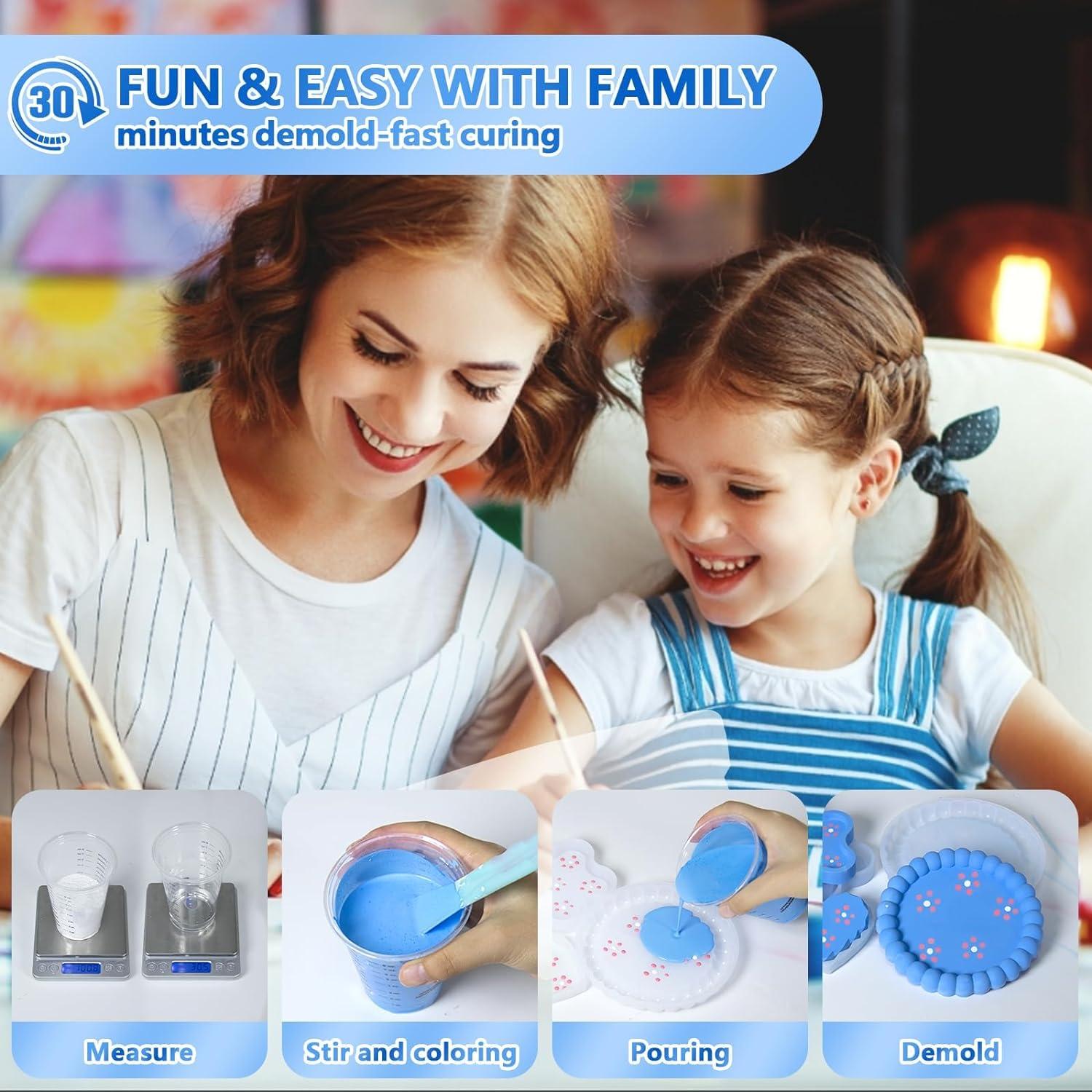 JDiction ResinCrete 1000G - Polvo de Moldeo Ecológico Rápido