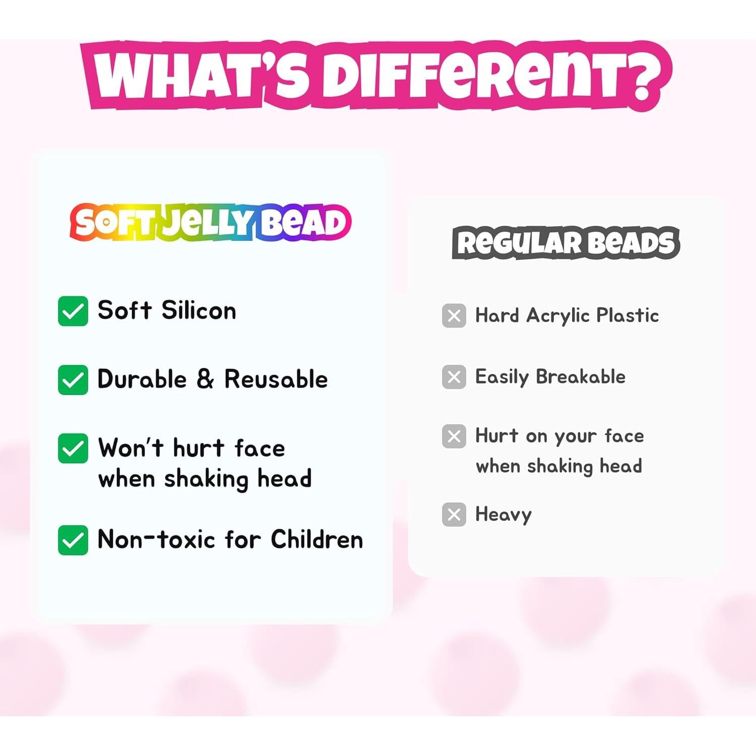 Perlas de Gel de Silicona Beauty Town 14mm con Agujero 7mm