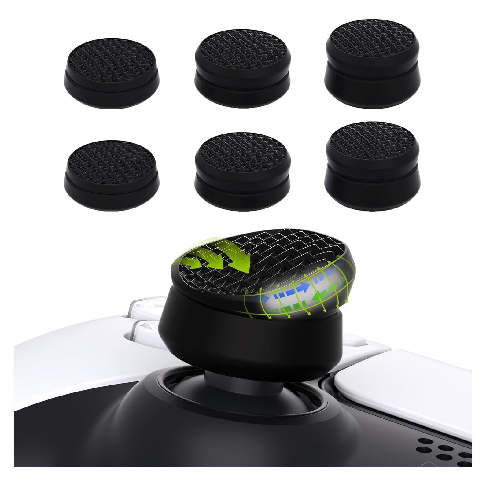 Tapas de Joystick PlayVital para PS5, PS4, Xbox y Switch Pro - Negro