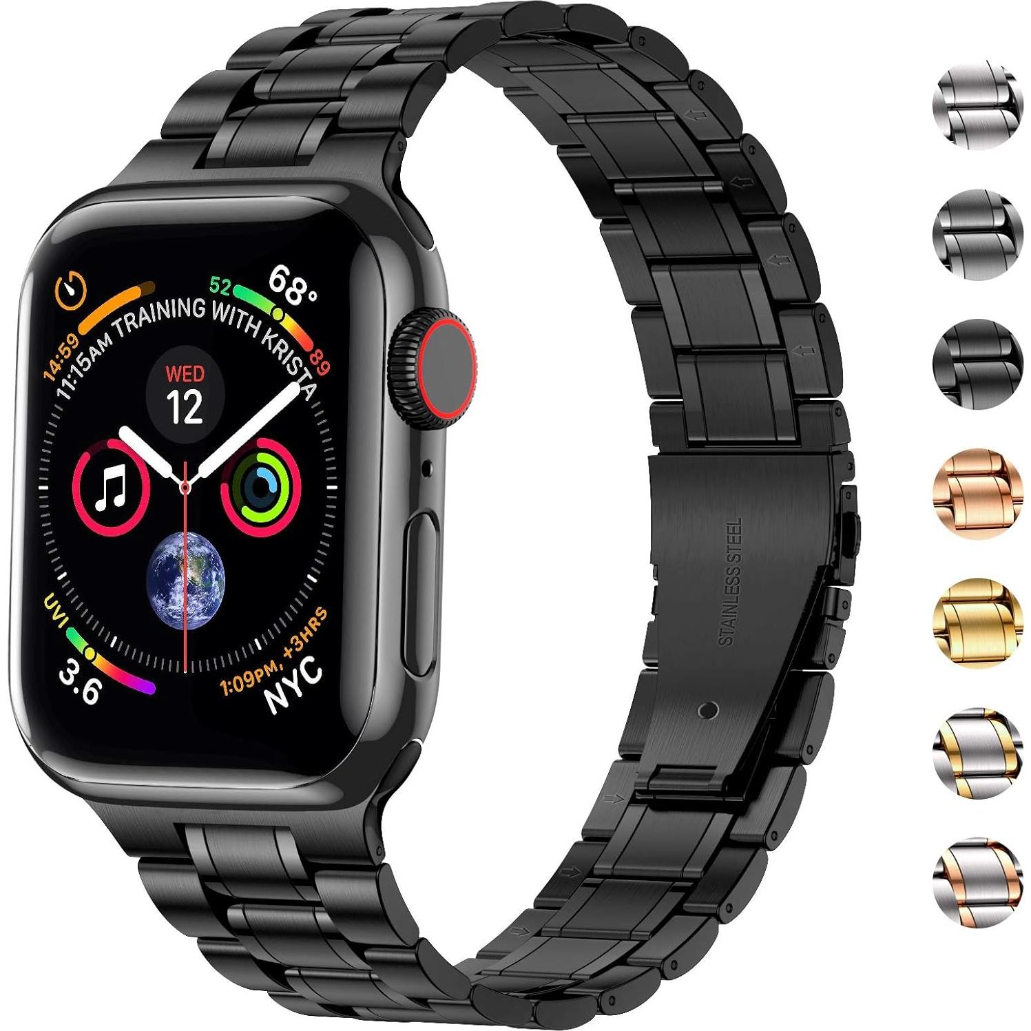 Correa de Acero Inoxidable MioHHR para Apple Watch 38/40 mm
