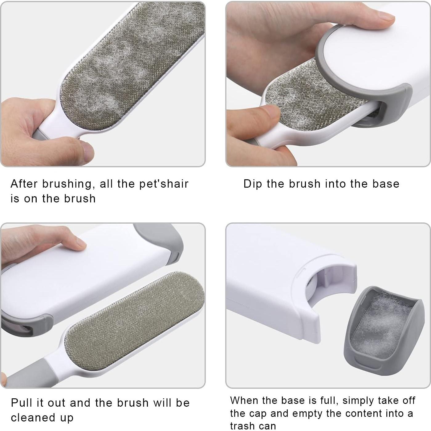 Cepillo Quitapelos JIALAI HOME para Mascotas Gris 370g