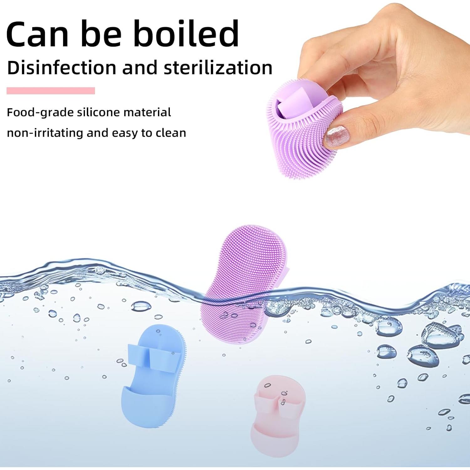 6 Exfoliadores de Silicona SHBLOMK para Limpieza Facial