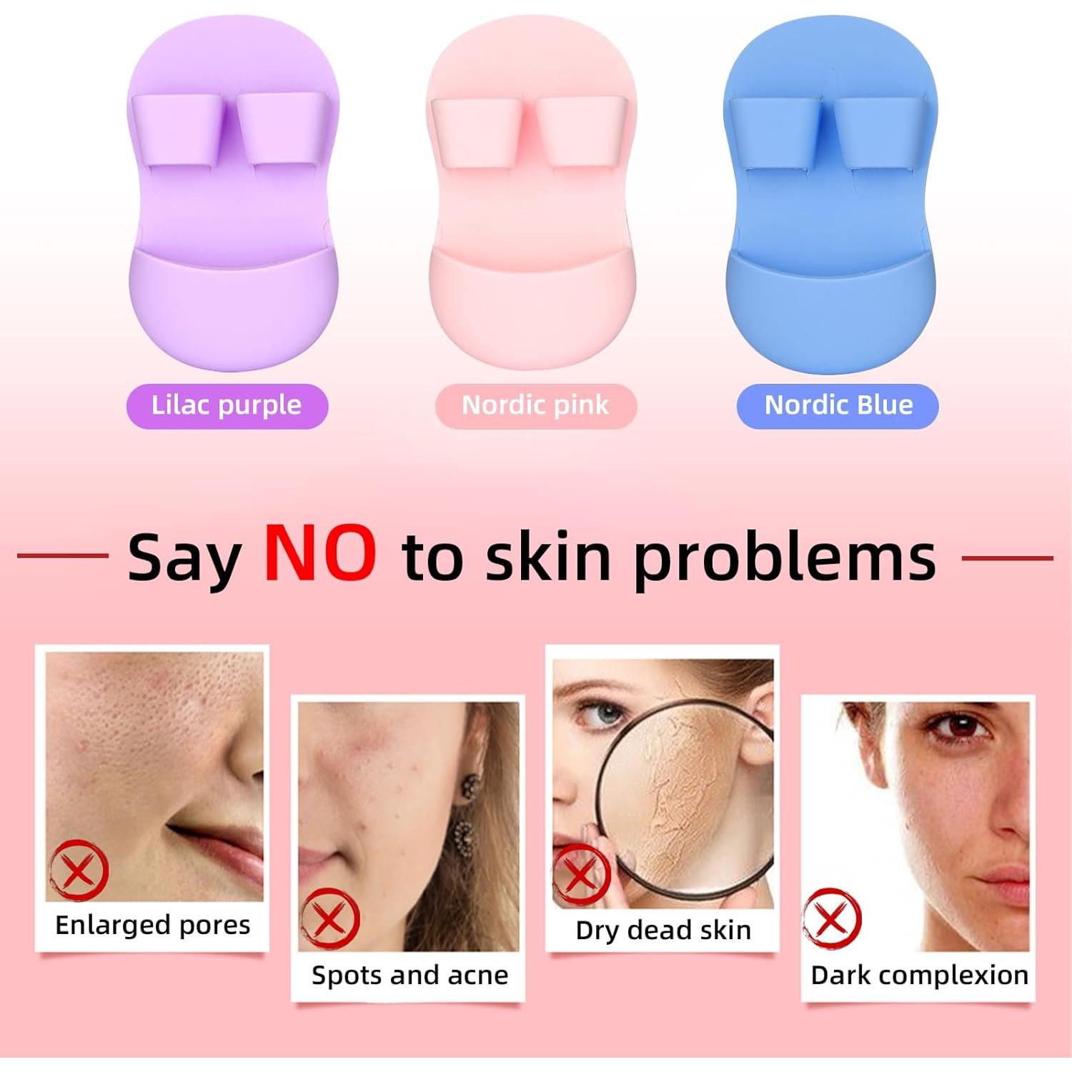 6 Exfoliadores de Silicona SHBLOMK para Limpieza Facial