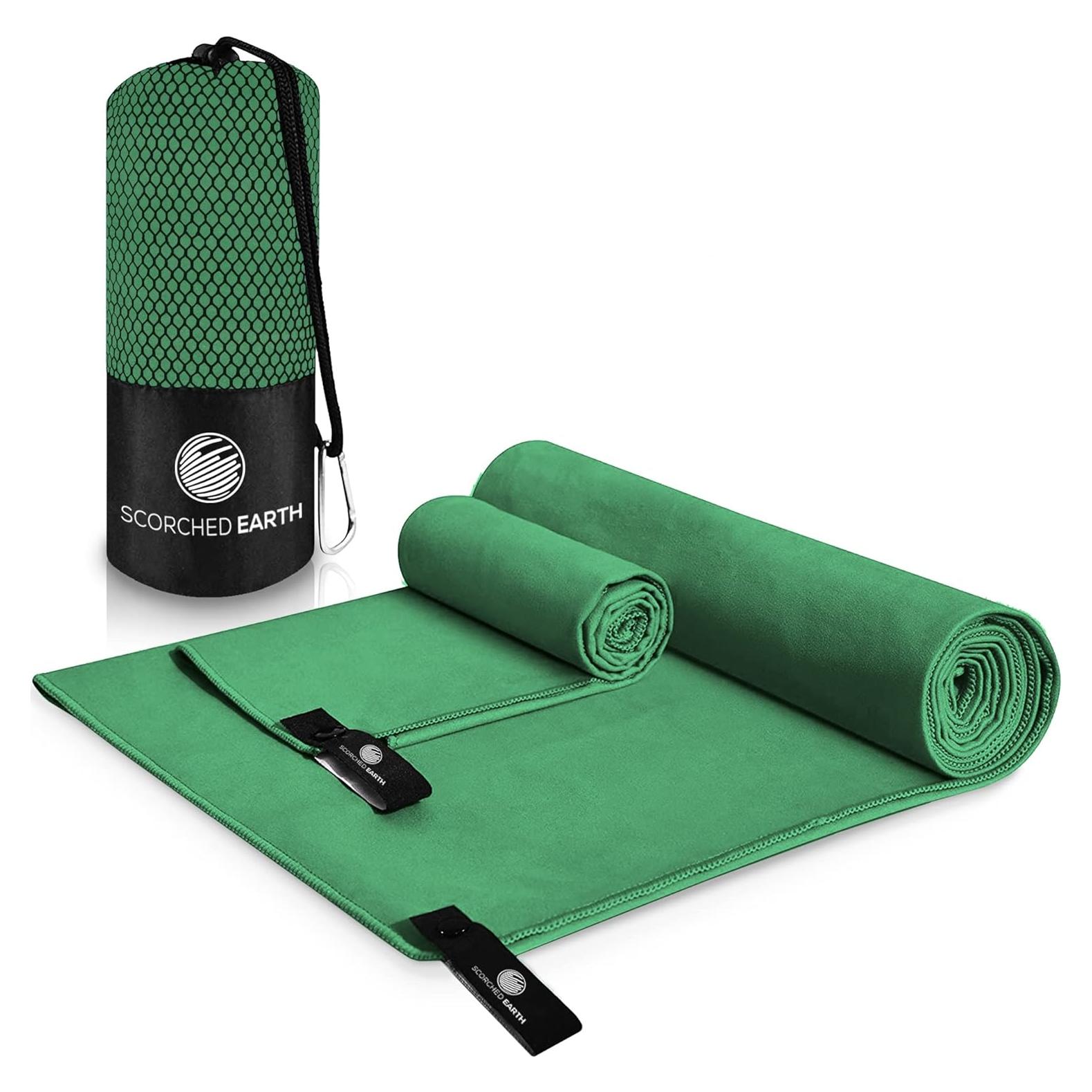 Juego de Toallas de Microfibra ScorchedEarth - Secado Rápido, Compactas